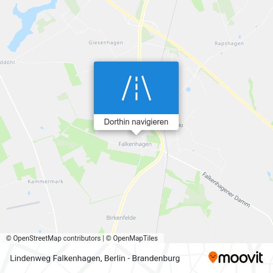 Lindenweg Falkenhagen Karte