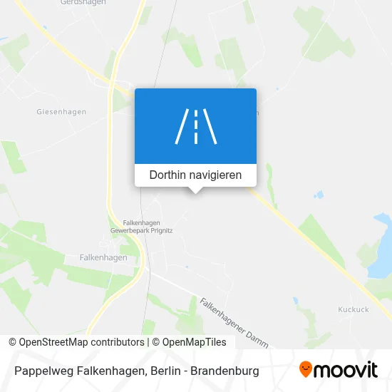 Pappelweg Falkenhagen Karte