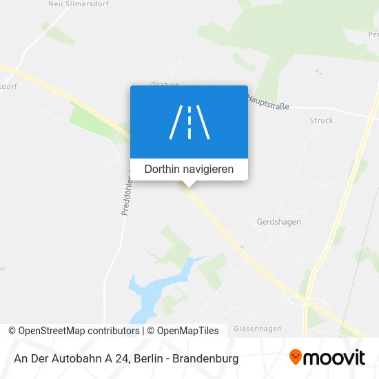 An Der Autobahn A 24 Karte