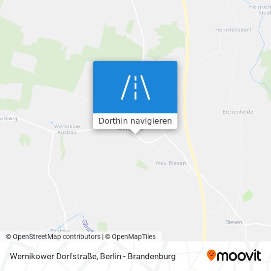 Wernikower Dorfstraße Karte