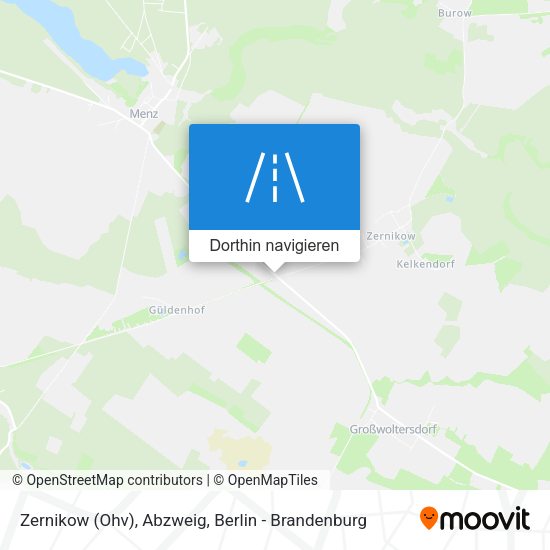 Zernikow (Ohv), Abzweig Karte