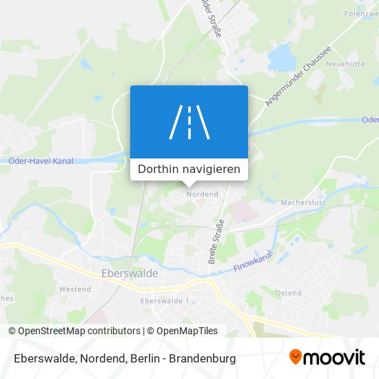 Eberswalde, Nordend Karte