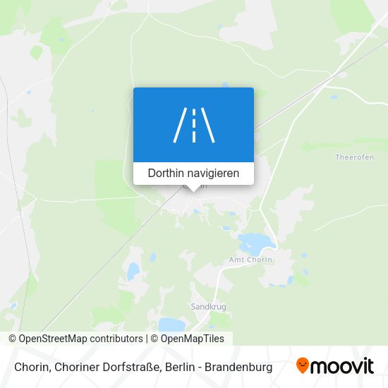 Chorin, Choriner Dorfstraße Karte