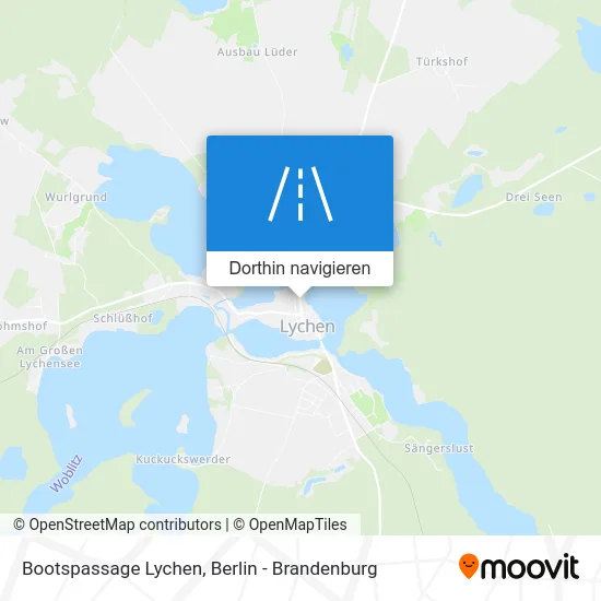 Bootspassage Lychen Karte