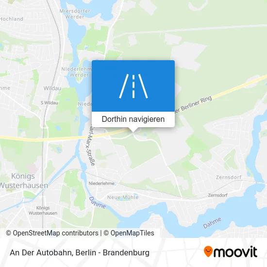 An Der Autobahn Karte