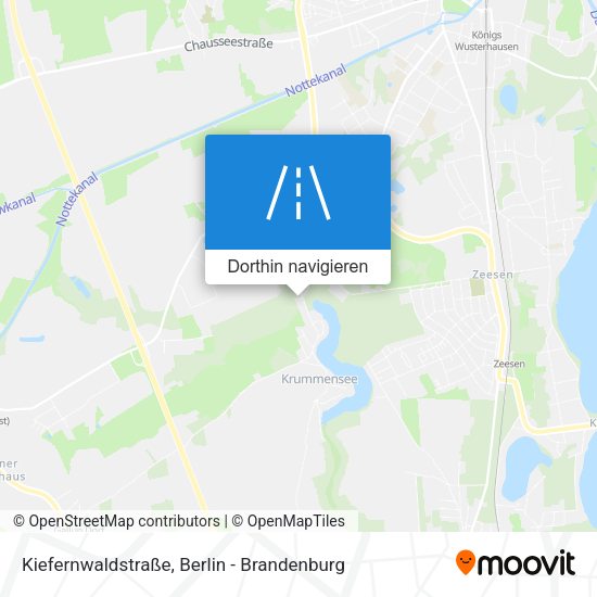 Kiefernwaldstraße Karte
