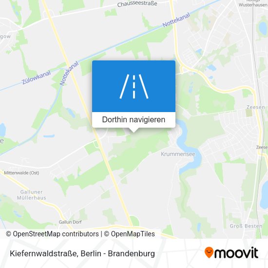Kiefernwaldstraße Karte
