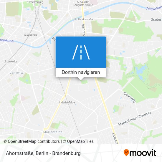 Ahornstraße Karte