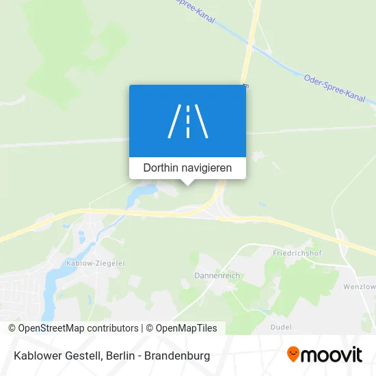 Kablower Gestell Karte