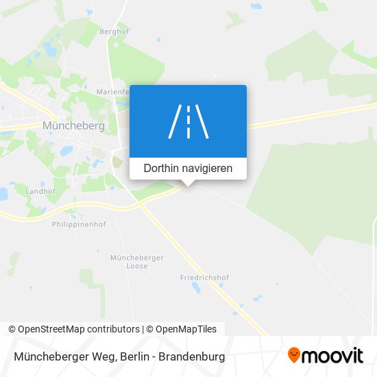 Müncheberger Weg Karte