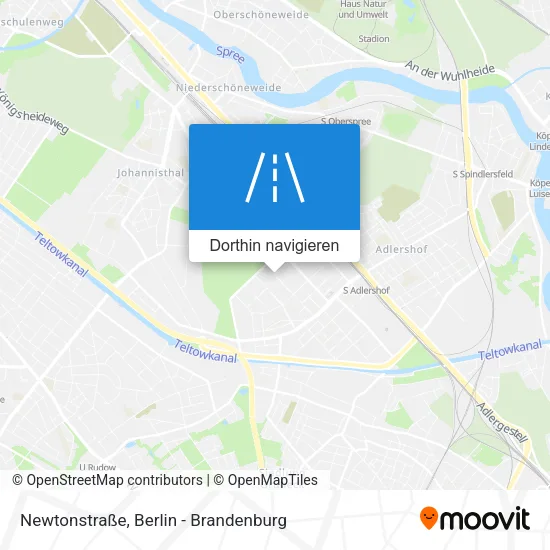 Newtonstraße Karte