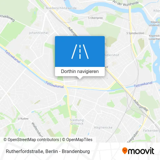 Rutherfordstraße Karte