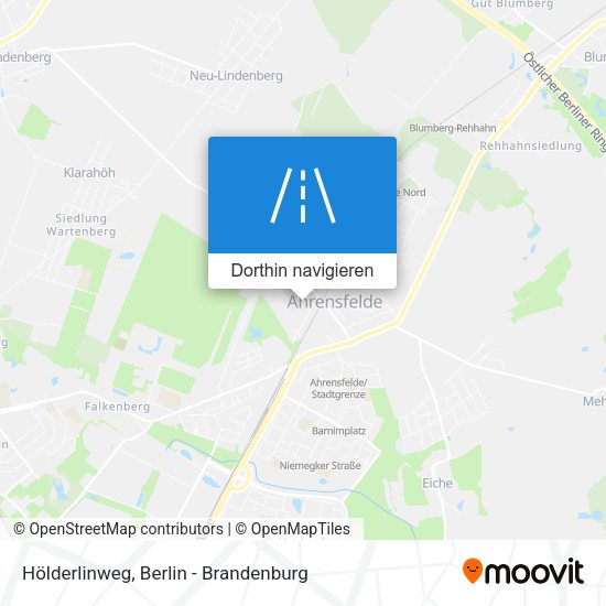 Hölderlinweg Karte