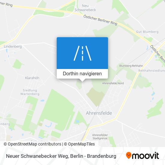 Neuer Schwanebecker Weg Karte