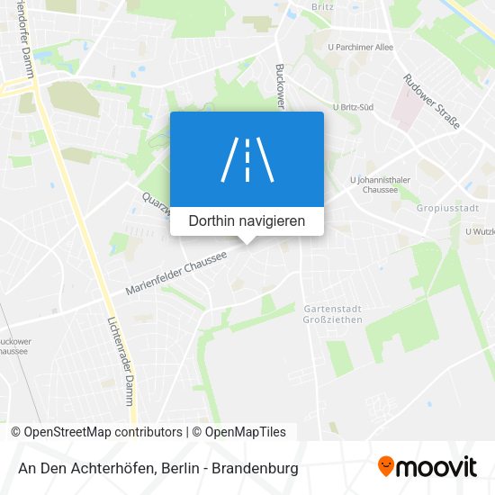An Den Achterhöfen Karte