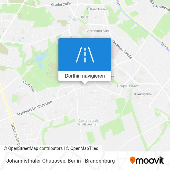Johannisthaler Chaussee Karte