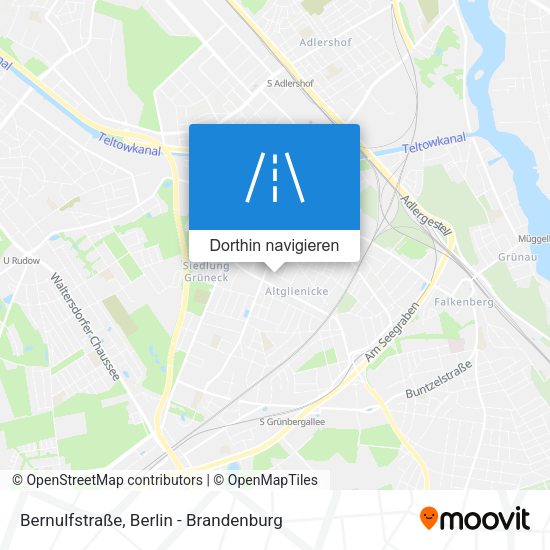 Bernulfstraße Karte