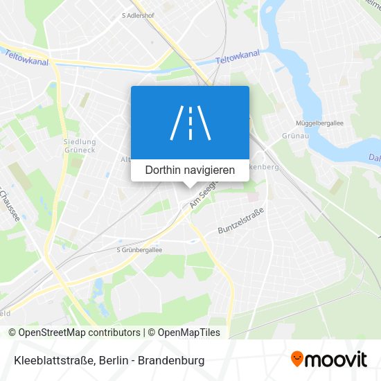 Kleeblattstraße Karte