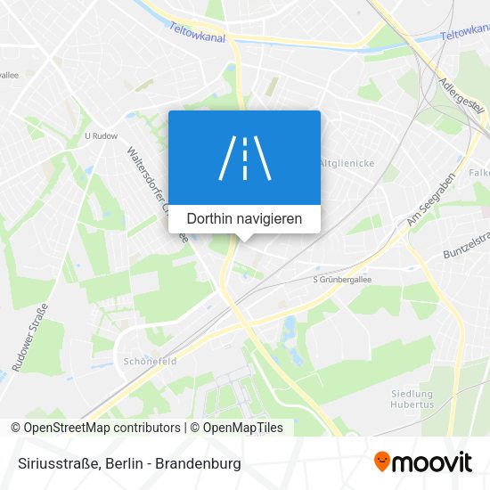 Siriusstraße Karte