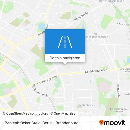 Berkenbrücker Steig Karte