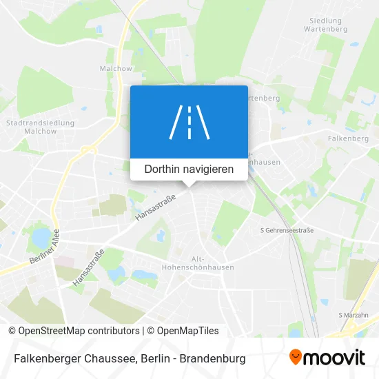 Falkenberger Chaussee Karte