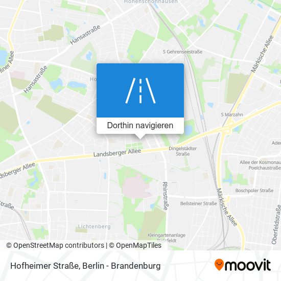 Hofheimer Straße Karte