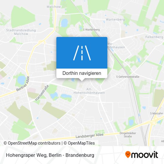 Hohengraper Weg Karte