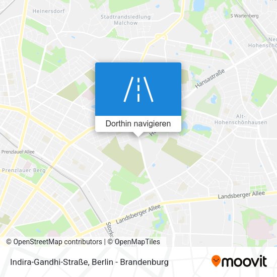 Indira-Gandhi-Straße Karte