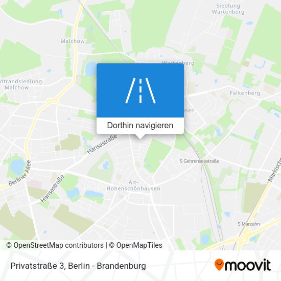 Privatstraße 3 Karte