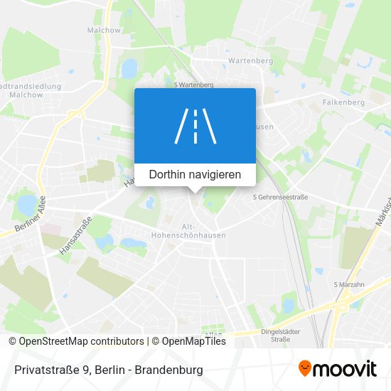 Privatstraße 9 Karte