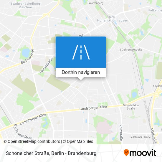 Schöneicher Straße Karte
