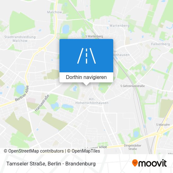 Tamseler Straße Karte