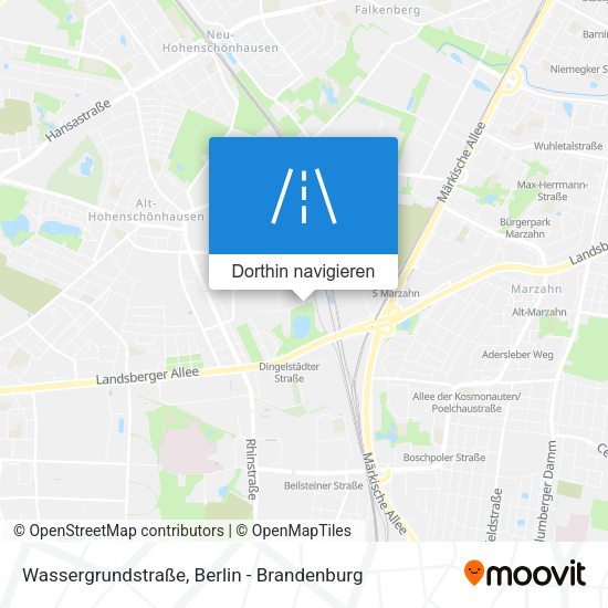 Wassergrundstraße Karte
