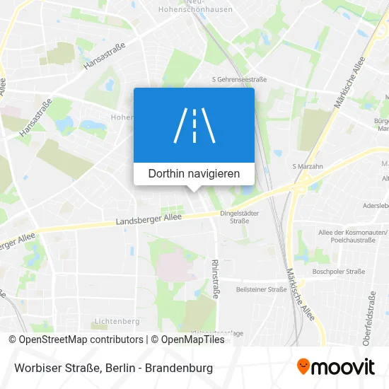 Worbiser Straße Karte