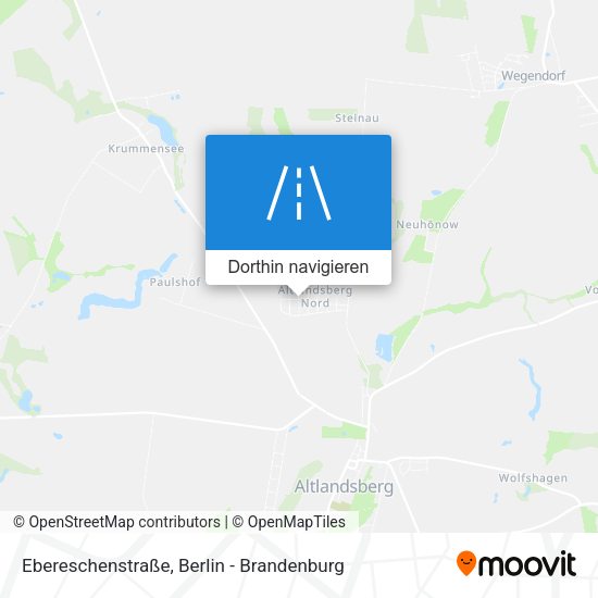 Ebereschenstraße Karte
