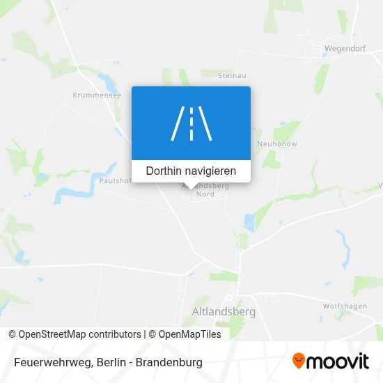 Feuerwehrweg Karte