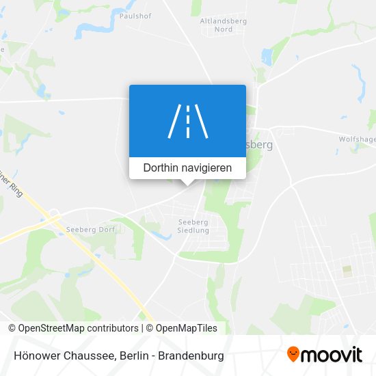 Hönower Chaussee Karte