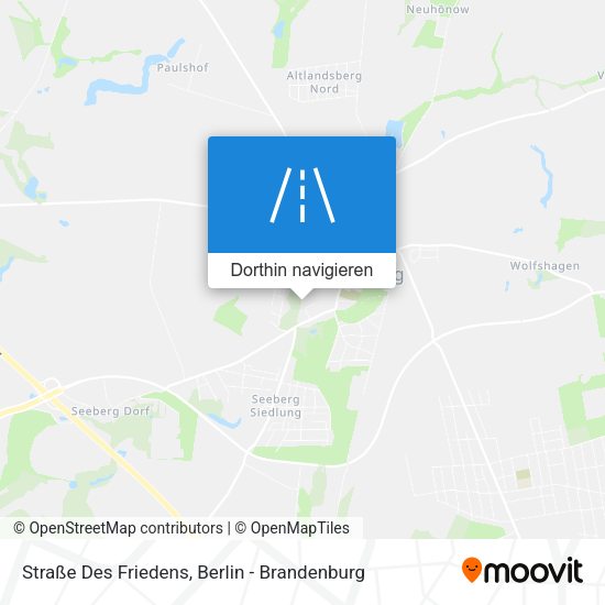 Straße Des Friedens Karte