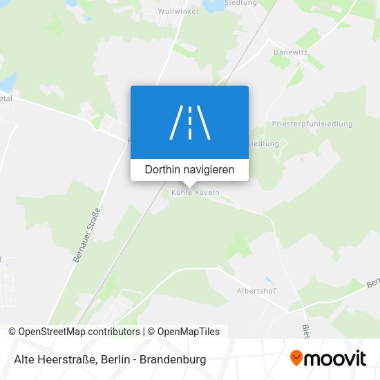 Alte Heerstraße Karte