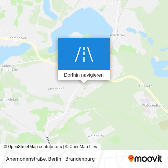 Anemonenstraße Karte