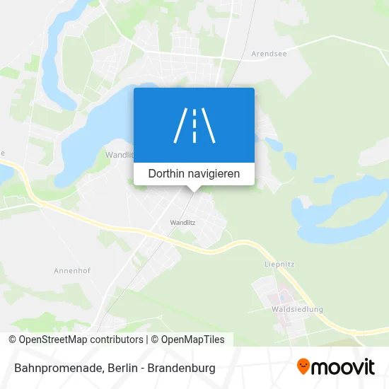 Bahnpromenade Karte