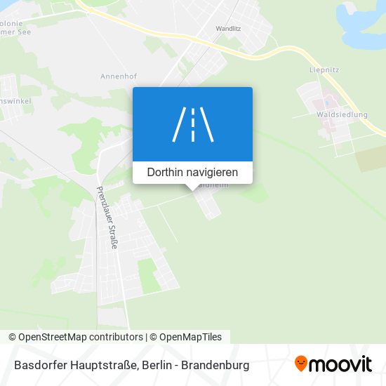 Basdorfer Hauptstraße Karte