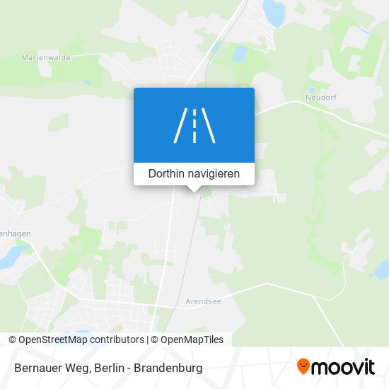 Bernauer Weg Karte