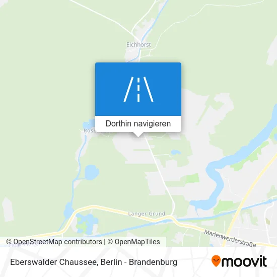 Eberswalder Chaussee Karte