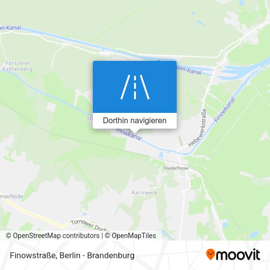 Finowstraße Karte