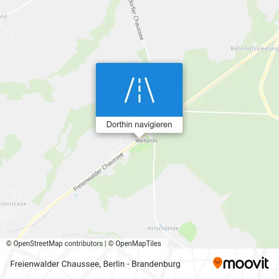 Freienwalder Chaussee Karte