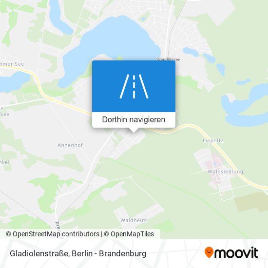 Gladiolenstraße Karte