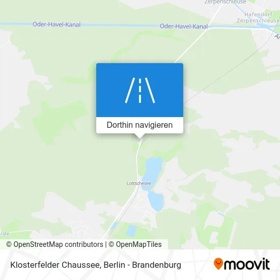 Klosterfelder Chaussee Karte