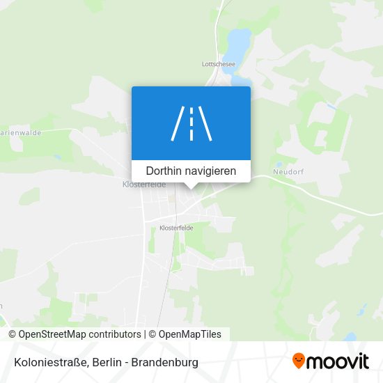 Koloniestraße Karte