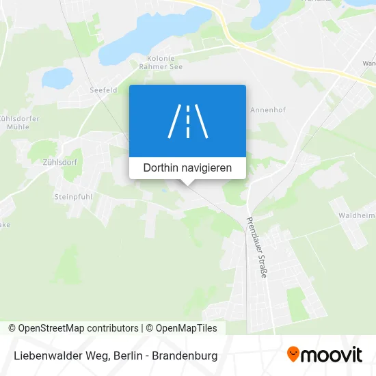 Liebenwalder Weg Karte